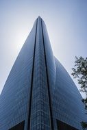 tall modern glass office skyscraper, spain, madrid