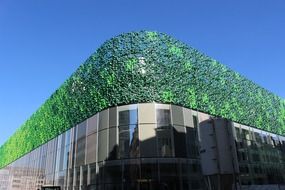 glass green facade