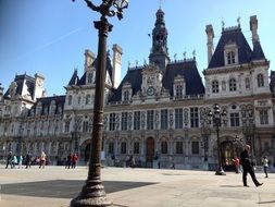 square in front of the Hotel de Ville de Paris