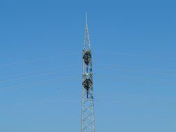 iron pylon for electricity transmission