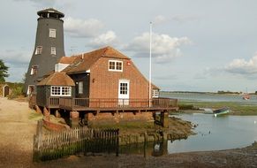 Landscape of the river bank in emsworth