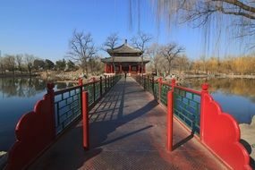 Bridge to asian old summer palace