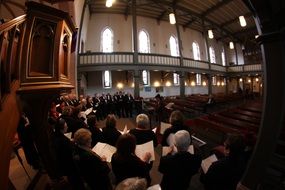 church choir in the temple