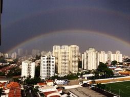 Rainbow over the Iris city