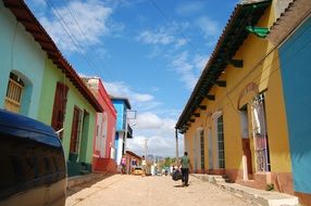 colorful rural houses