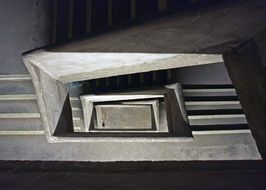 view of the bunker stairs