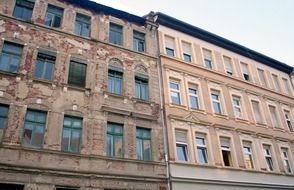 facade of an old building in Leipzig