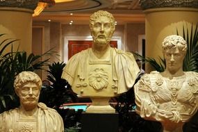 stone bust figure