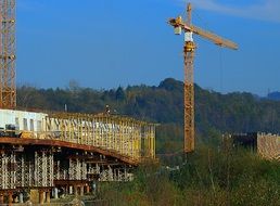 road crossing bridge construction