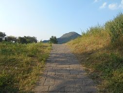 Old paved pathway