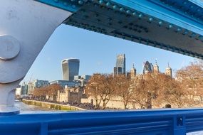 view of london from tower bridge, England, UK