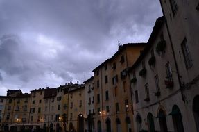 Buildings in the street, italy