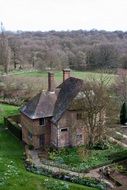 brick building with chimneys in Kent weald