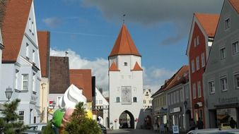 central street in Aichach