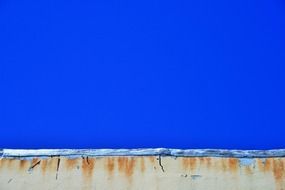 blue building wall