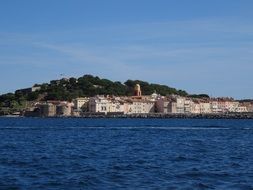 View of saint tropez from the sea