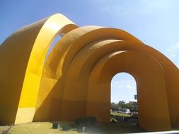 yellow arch as a monument of architecture