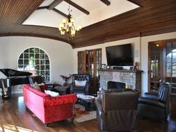 A nice living room of filming locations