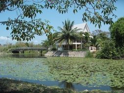 building on the waterfront in Thailand