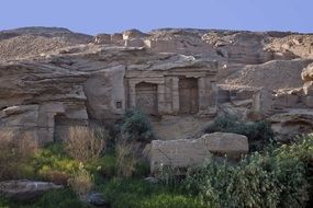 Rock Egyptian tombs