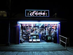 photo of a night shop