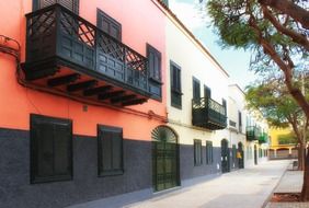 colorful building in Canary islands