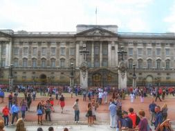 Landscape of buckingham palace in London