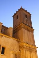 old tower at sky, spain, valencia