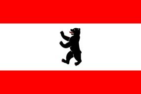 Berlin flag with bear