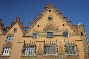 The picturesque facade of the town hall