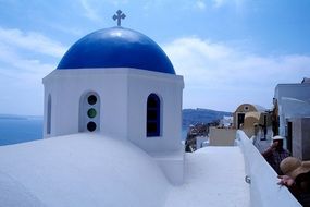 church in santorini island