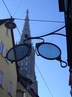 the view of ulm cathedral through the lens