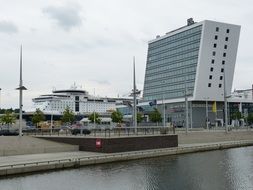 panoramic view of the port in Mecklenburg