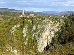 church hilltop landmark