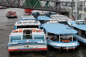 port on the elbe in hamburg