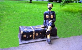 monument of Jan Czekanowsk in Szczecin