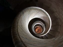 spiral staircase top view