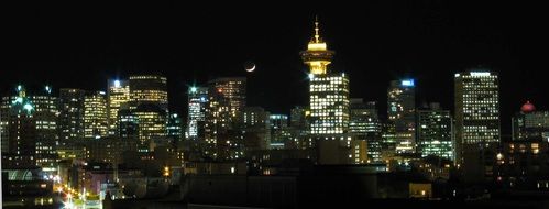 vancouver night skyline