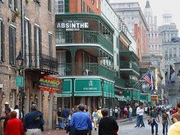 shopping street in New Orleans