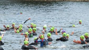 triathlon event in dresden