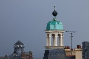 great copper roof columnar