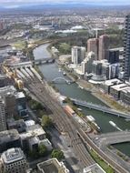 Aerial view of southbank