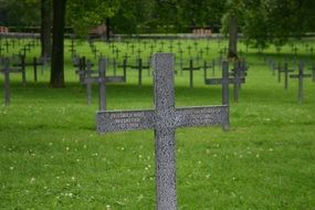 Photo of war graves cemetery