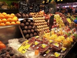 fruits in barcelona market