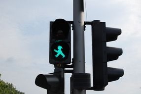 traffic light with green light in Berlin