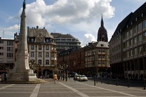 town center in Frankfurt am Main, Germany