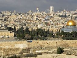 distant view of Jerusalem, Israel