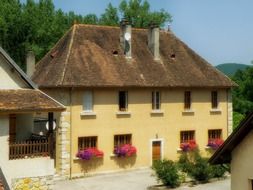 village buildings in chanaz France