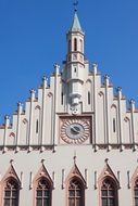 Gothic town hall facade, germany, bavaria