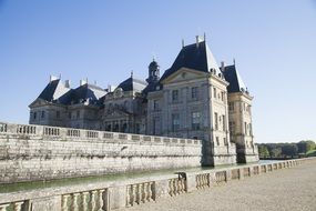 historic castle in France in sunny day